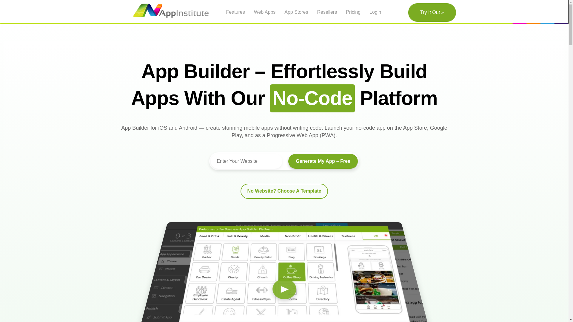 website screenshot of https://brandappbuild.org/