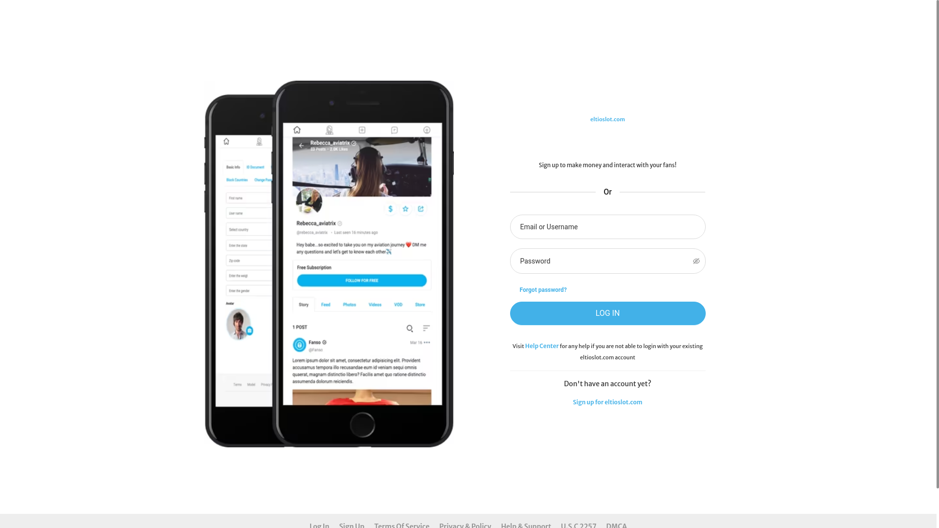website screenshot of https://eltioslot.com/