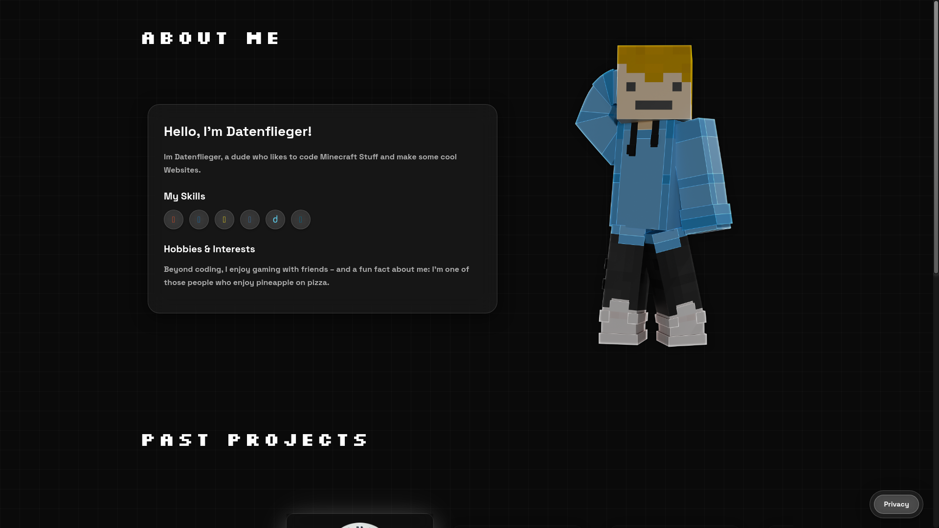 website screenshot of https://datenfliegerpage.pages.dev/