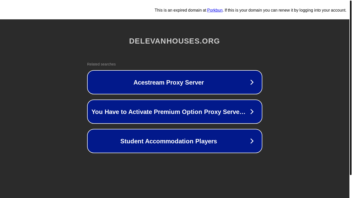 website screenshot of https://delevanhouses.org/