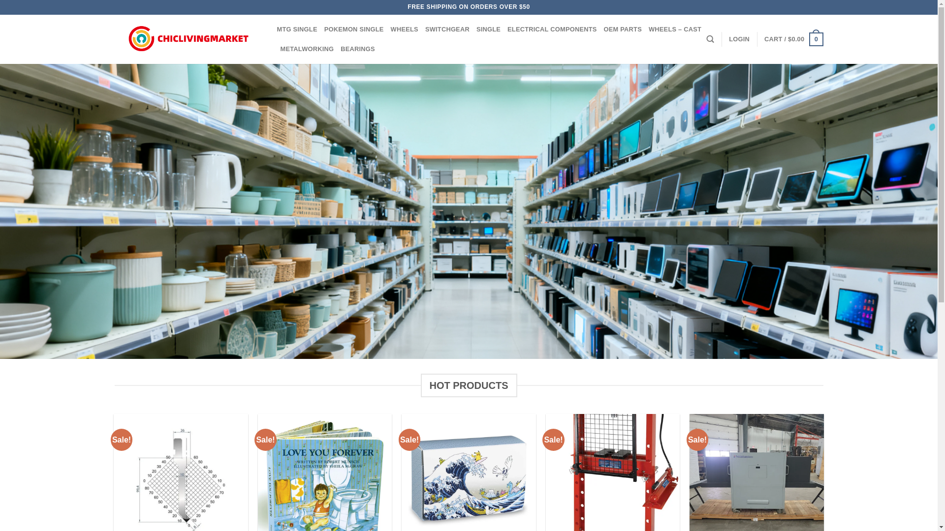 website screenshot of https://chiclivingmarket.com/