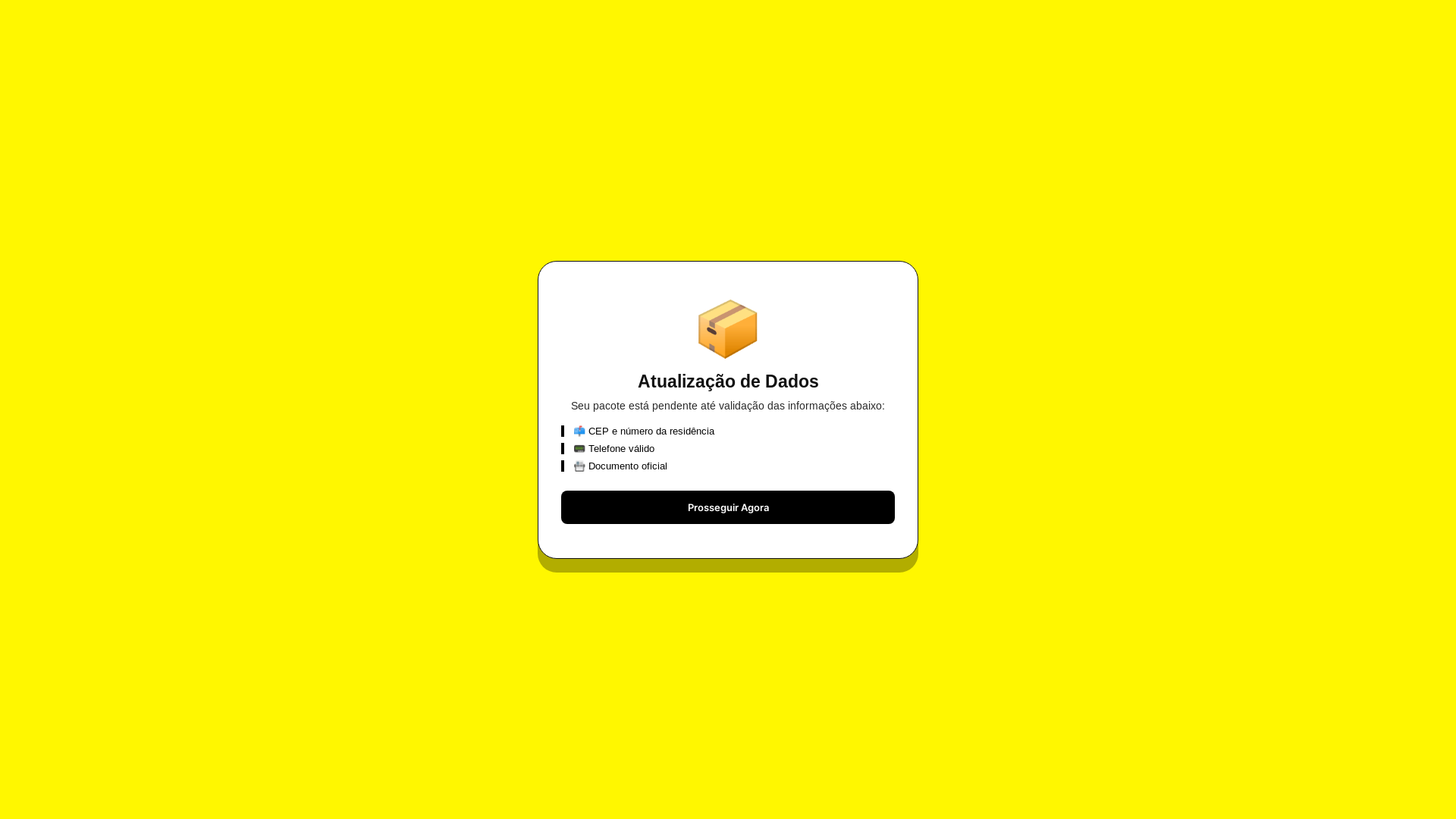 website screenshot of https://acessoseuenvio.shop/