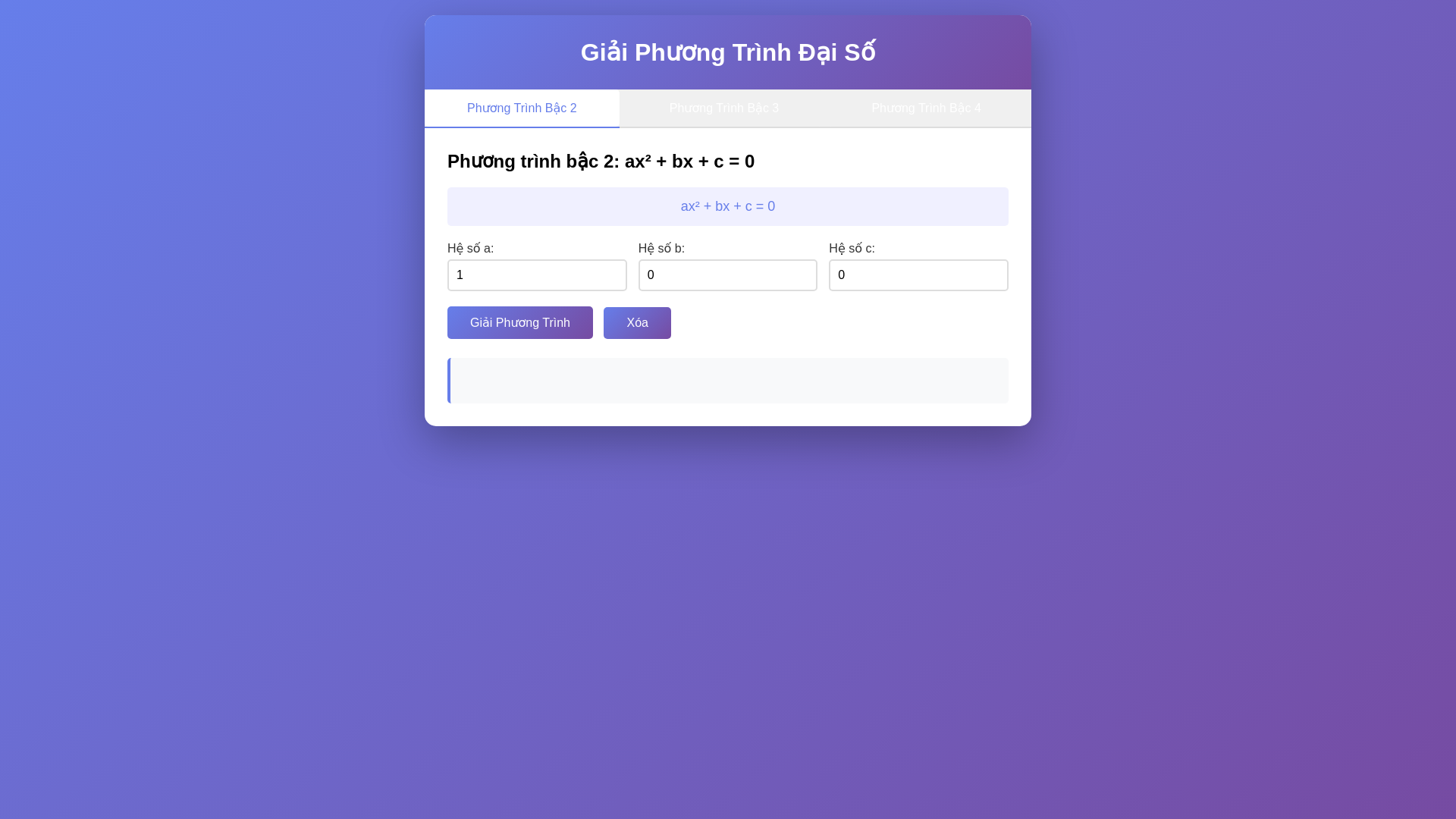 website screenshot of https://giaiphuongtrinh.com/