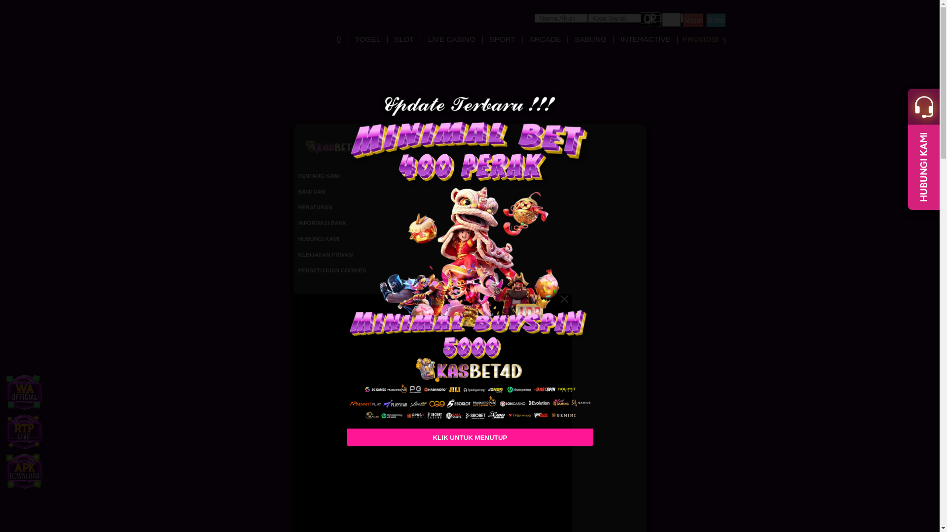 website screenshot of https://pastikasbet.site/