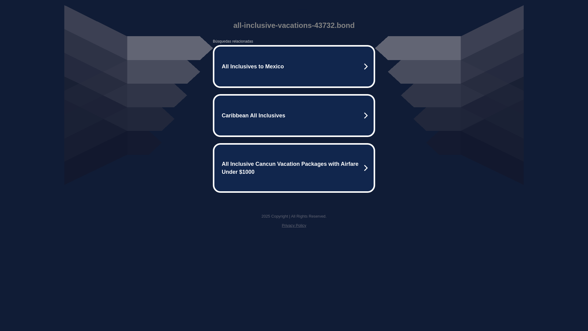 website screenshot of https://all-inclusive-vacations-43732.bond/