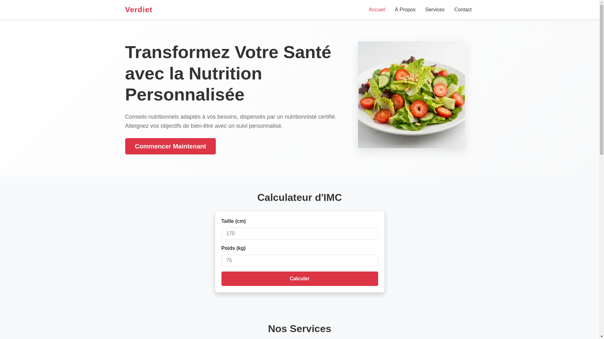 website screenshot of https://verdiet.info/