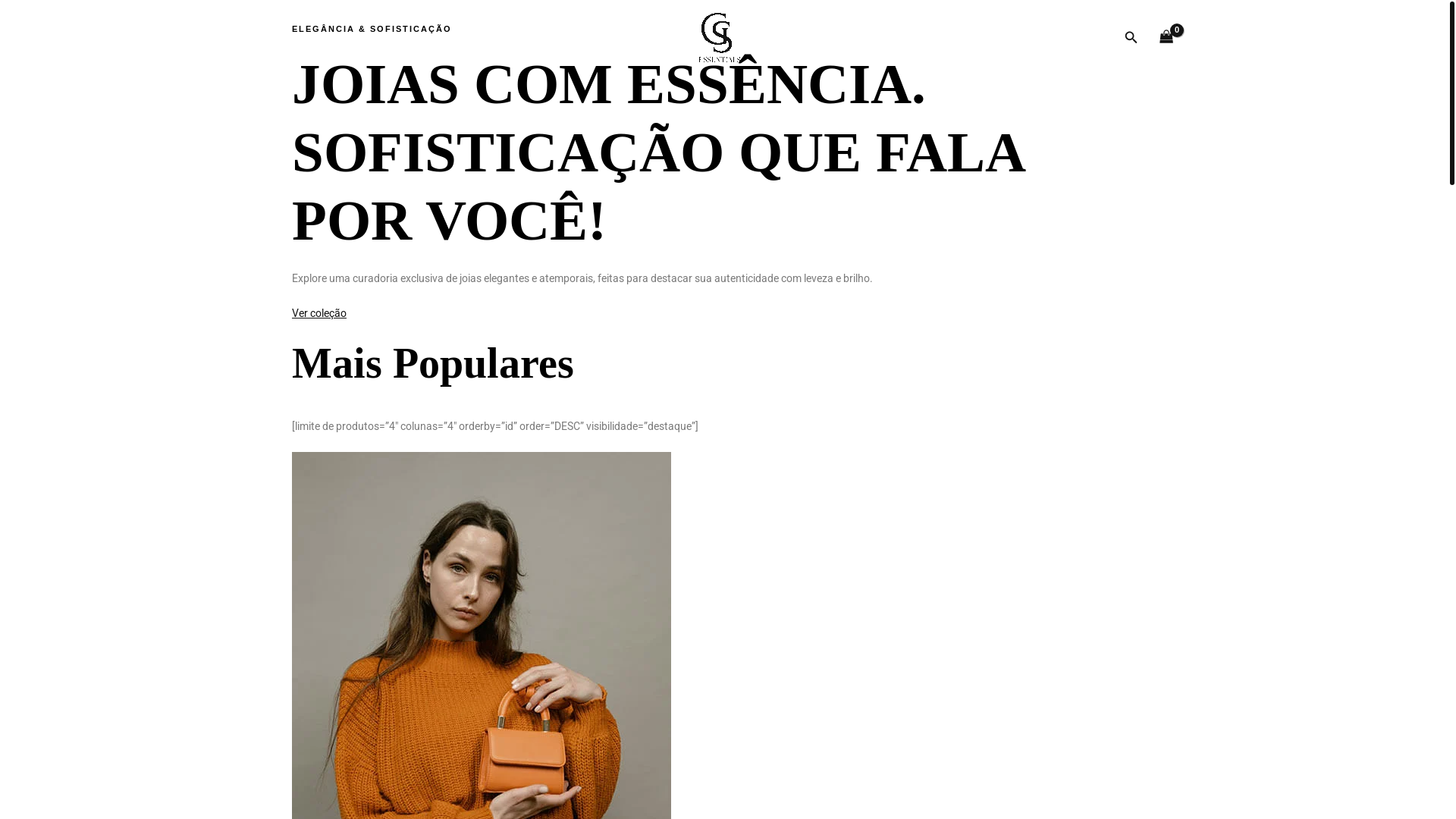 website screenshot of https://gsessentials.com.br/