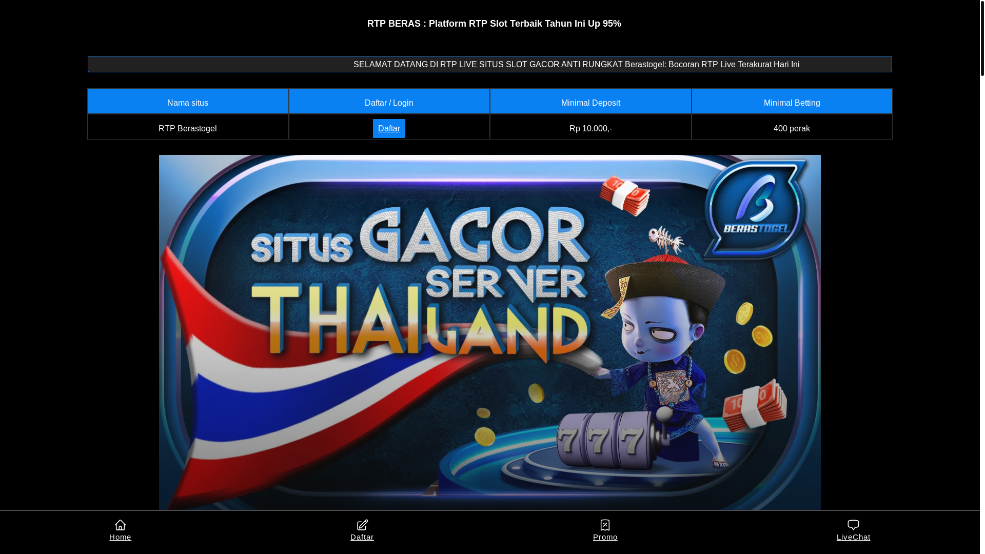 website screenshot of https://payrtp-slotberastogel.pages.dev/