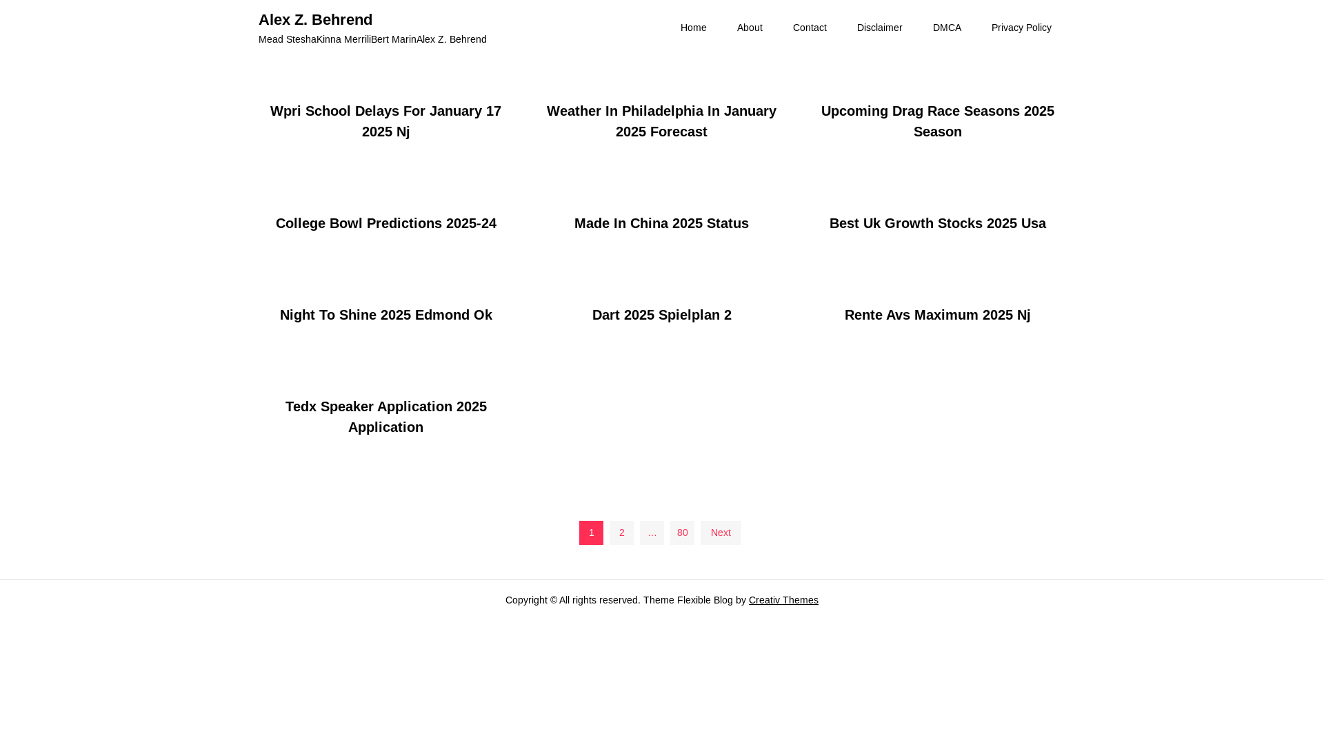 website screenshot of https://alexzbehrend.pages.dev/
