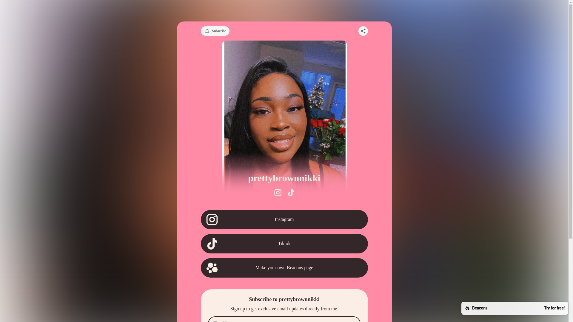 website screenshot of https://prettybrownnikkiofsob.com/