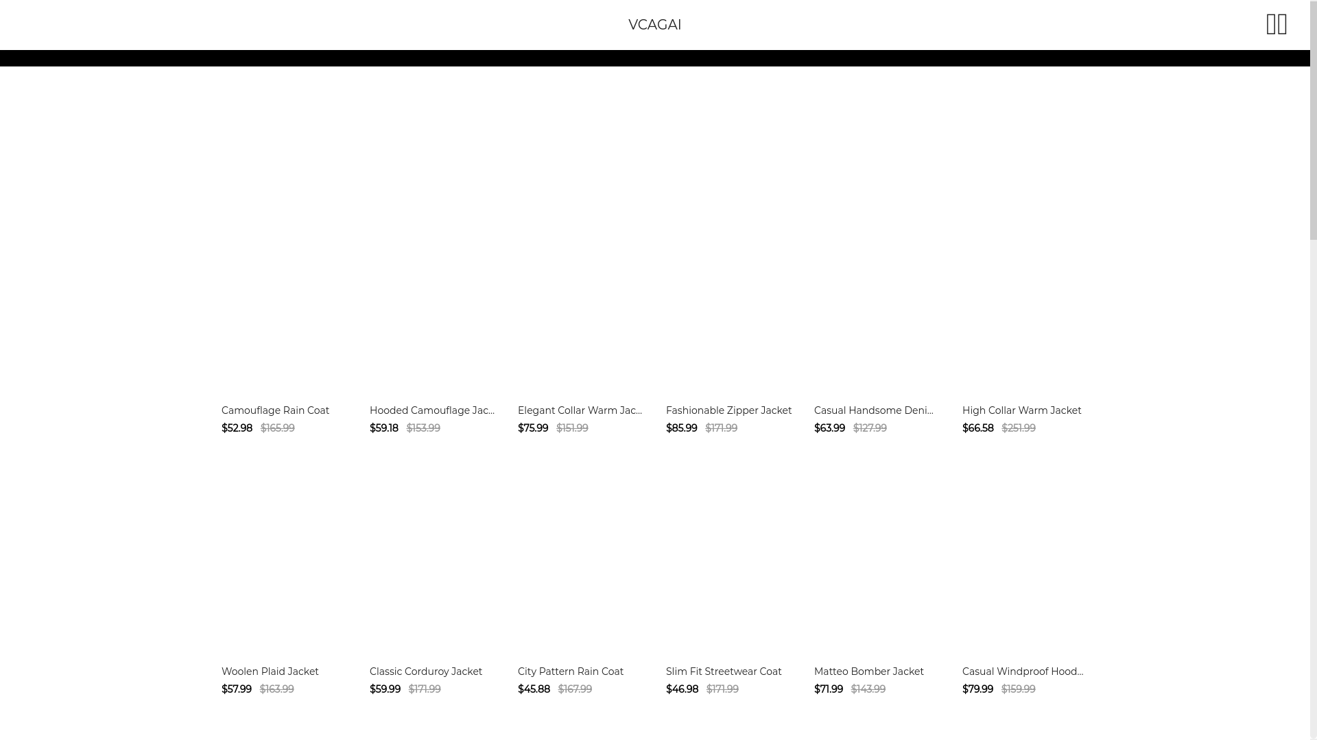 website screenshot of https://vcagai.click/