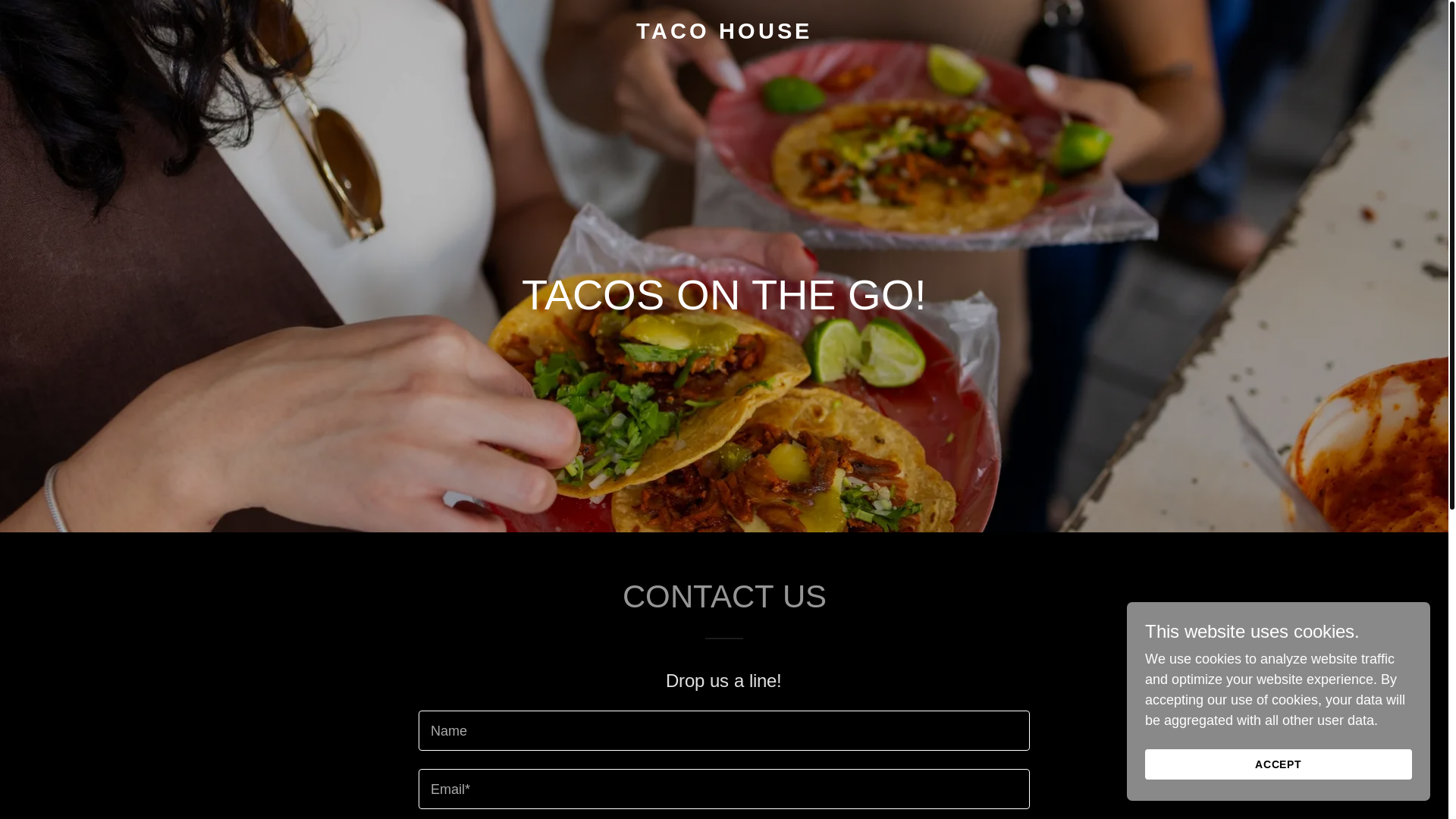 website screenshot of https://tacohouse1.com/