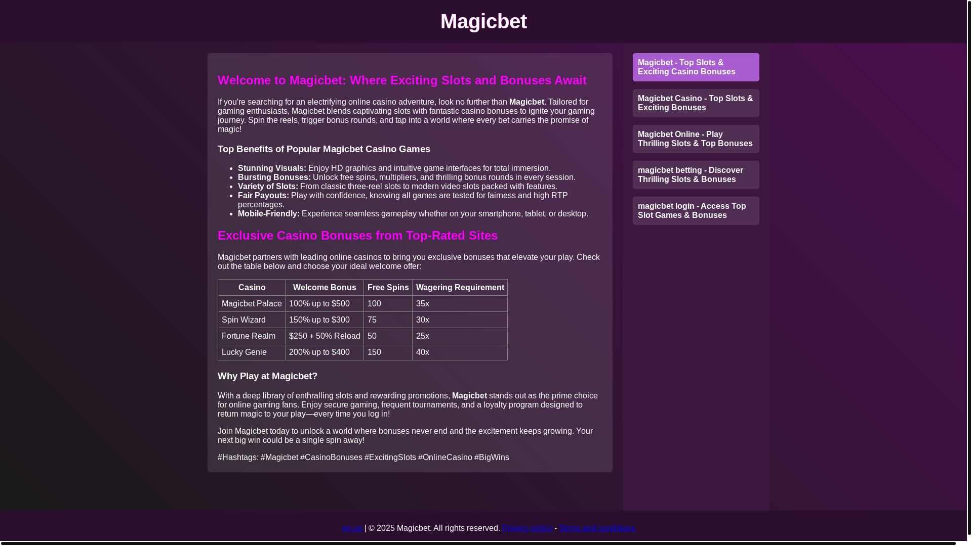 website screenshot of https://play-magicbetqic.pages.dev/