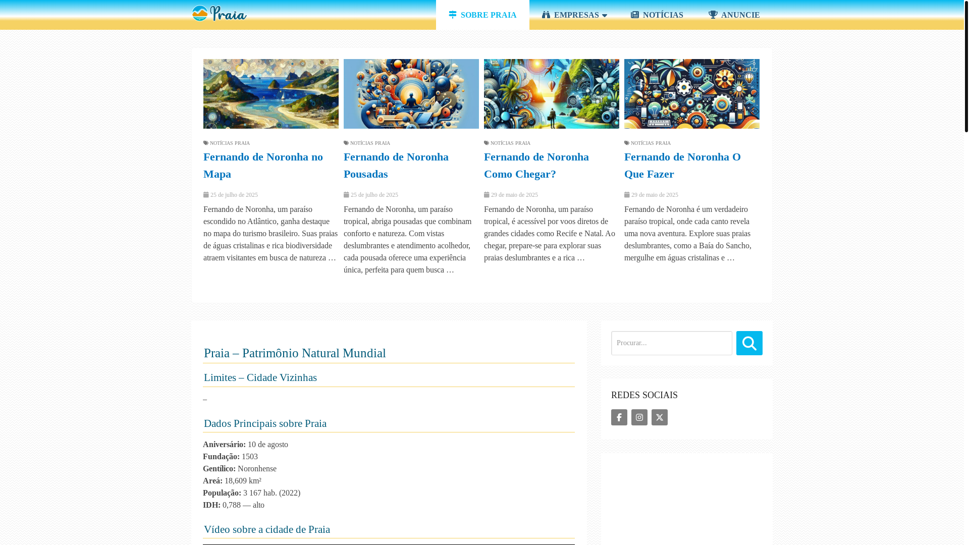 website screenshot of https://praiadoscarneirospe.com/