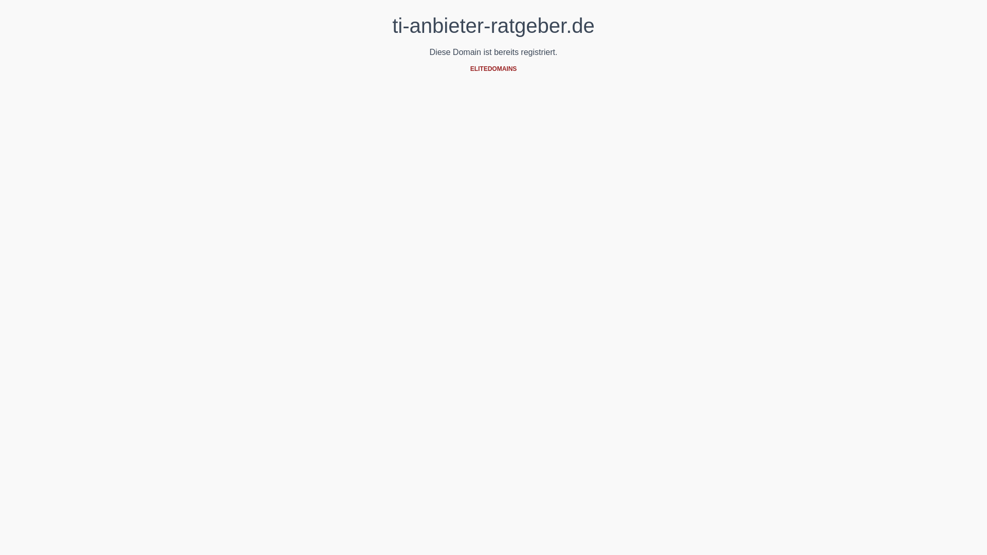 website screenshot of https://ti-anbieter-ratgeber.de/