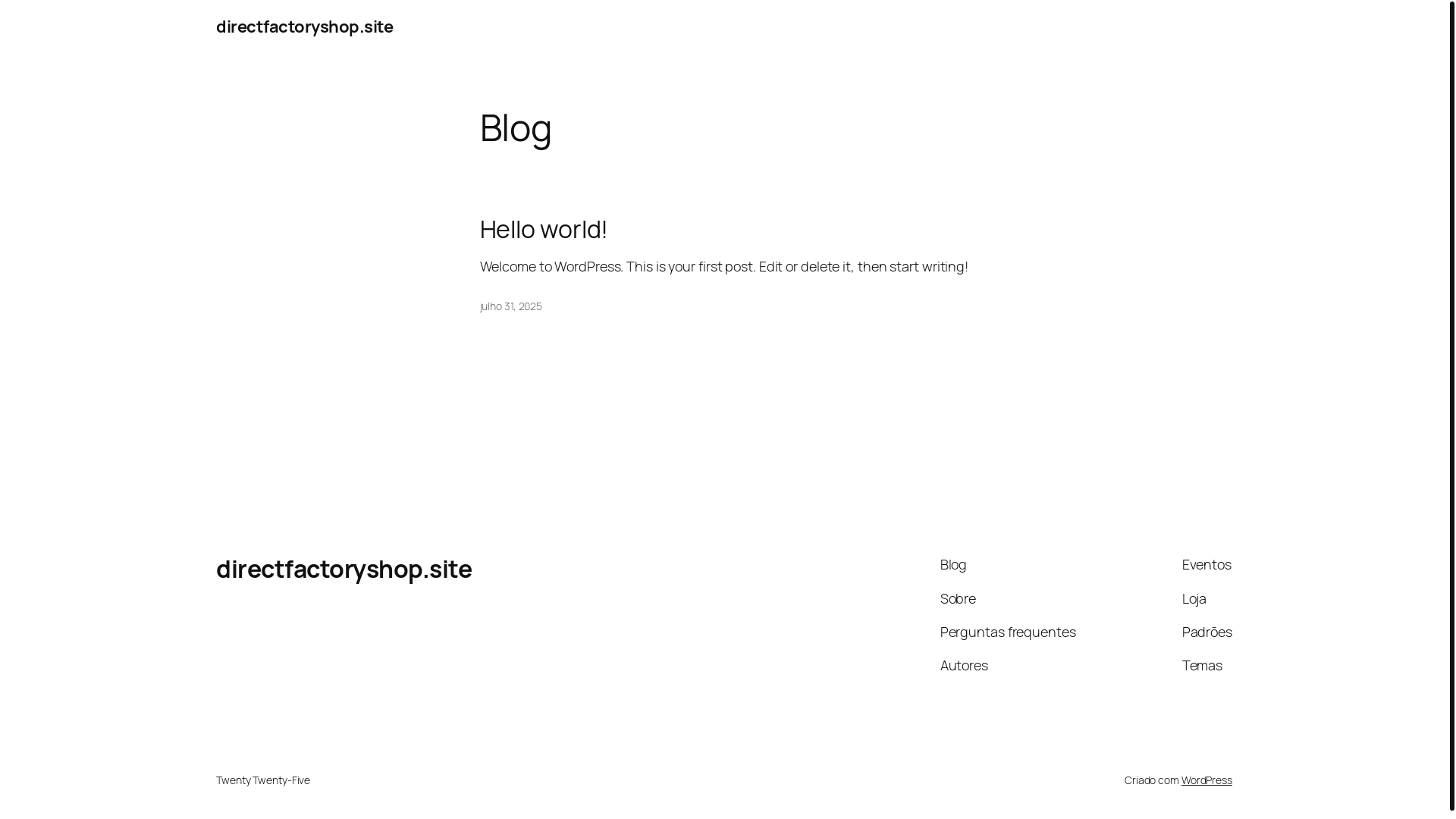 website screenshot of https://directfactoryshop.site/