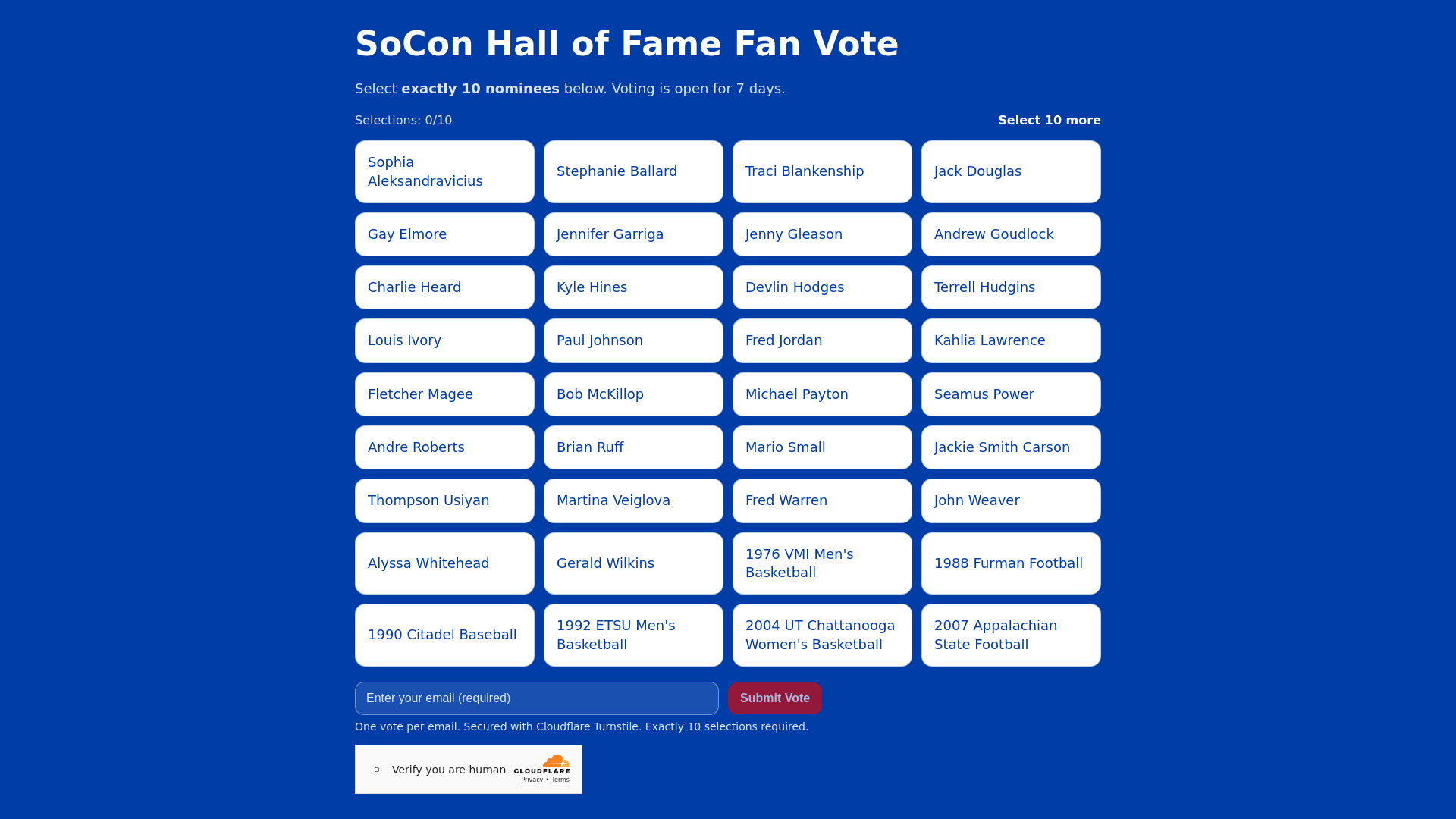 website screenshot of https://hof-fan-vote.pages.dev/