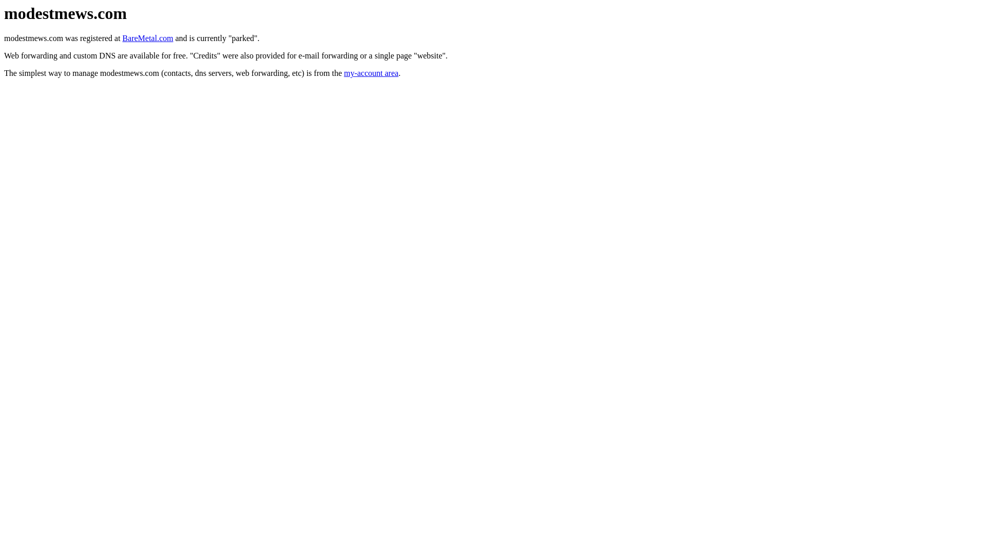 website screenshot of https://modestmews.com/