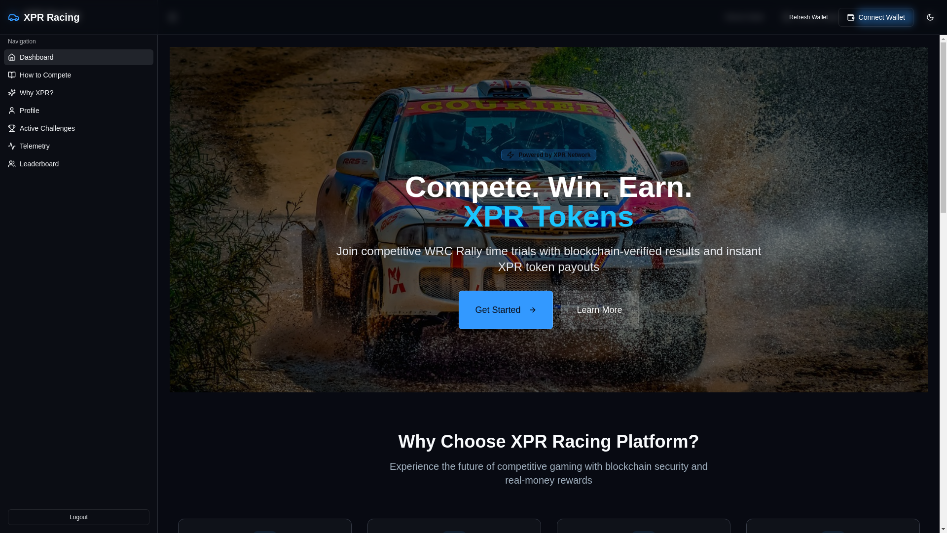 website screenshot of https://worldrallyfi.com/
