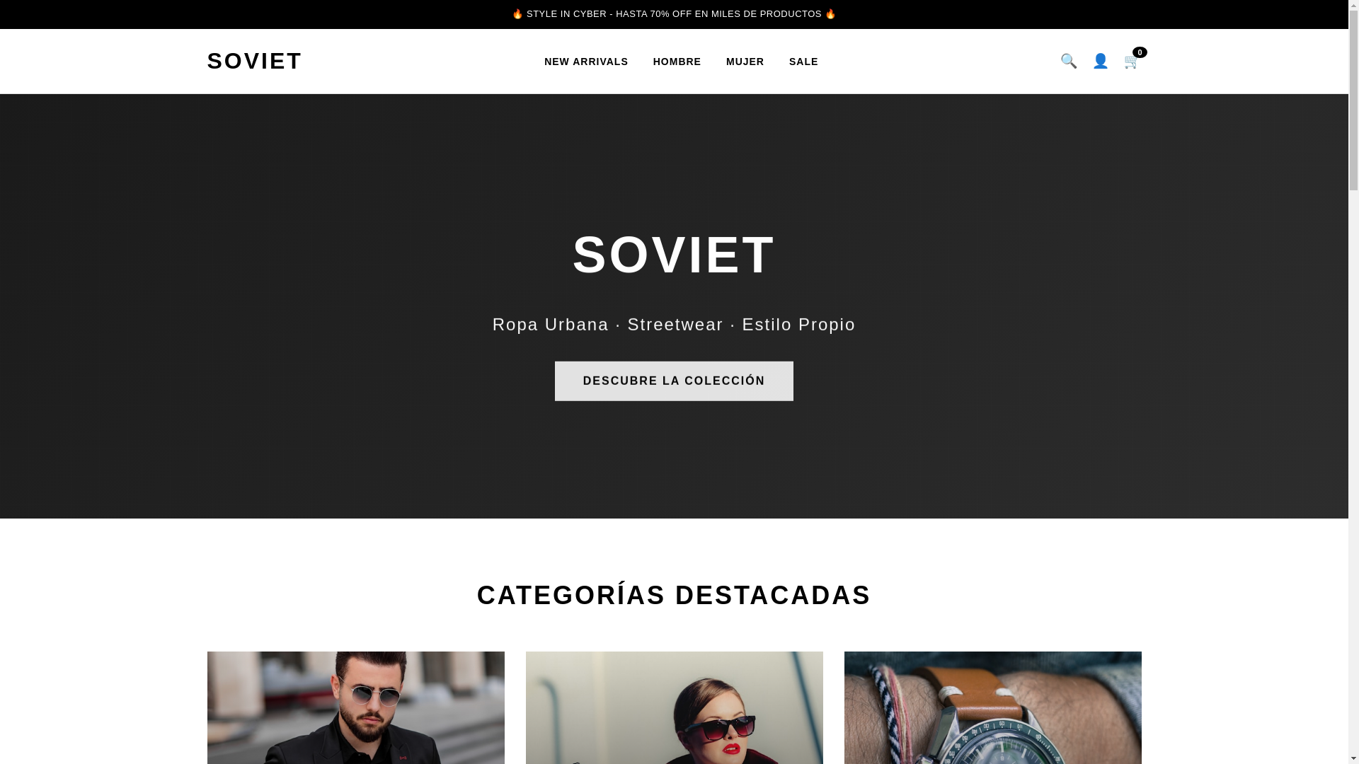 website screenshot of https://soviett.online/