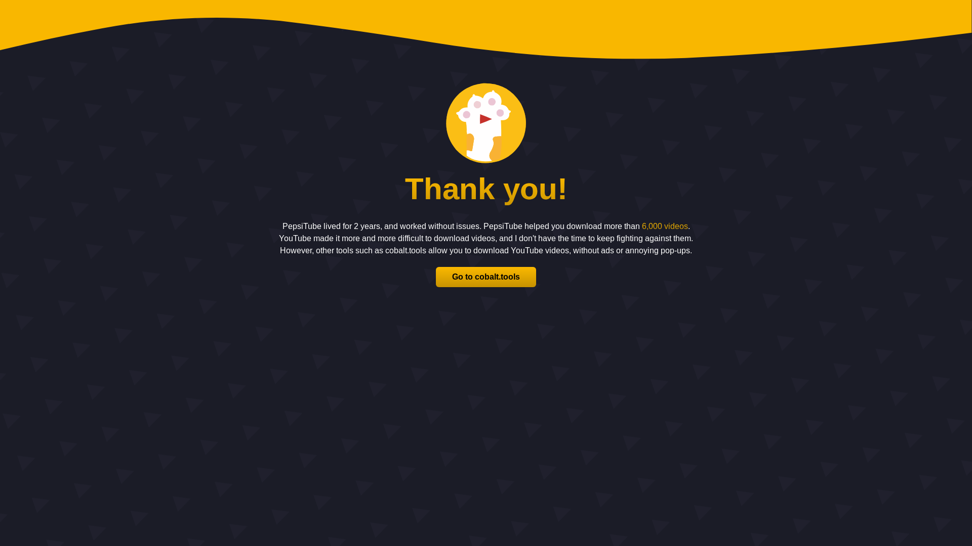 website screenshot of https://pepsitube-frontend.pages.dev/