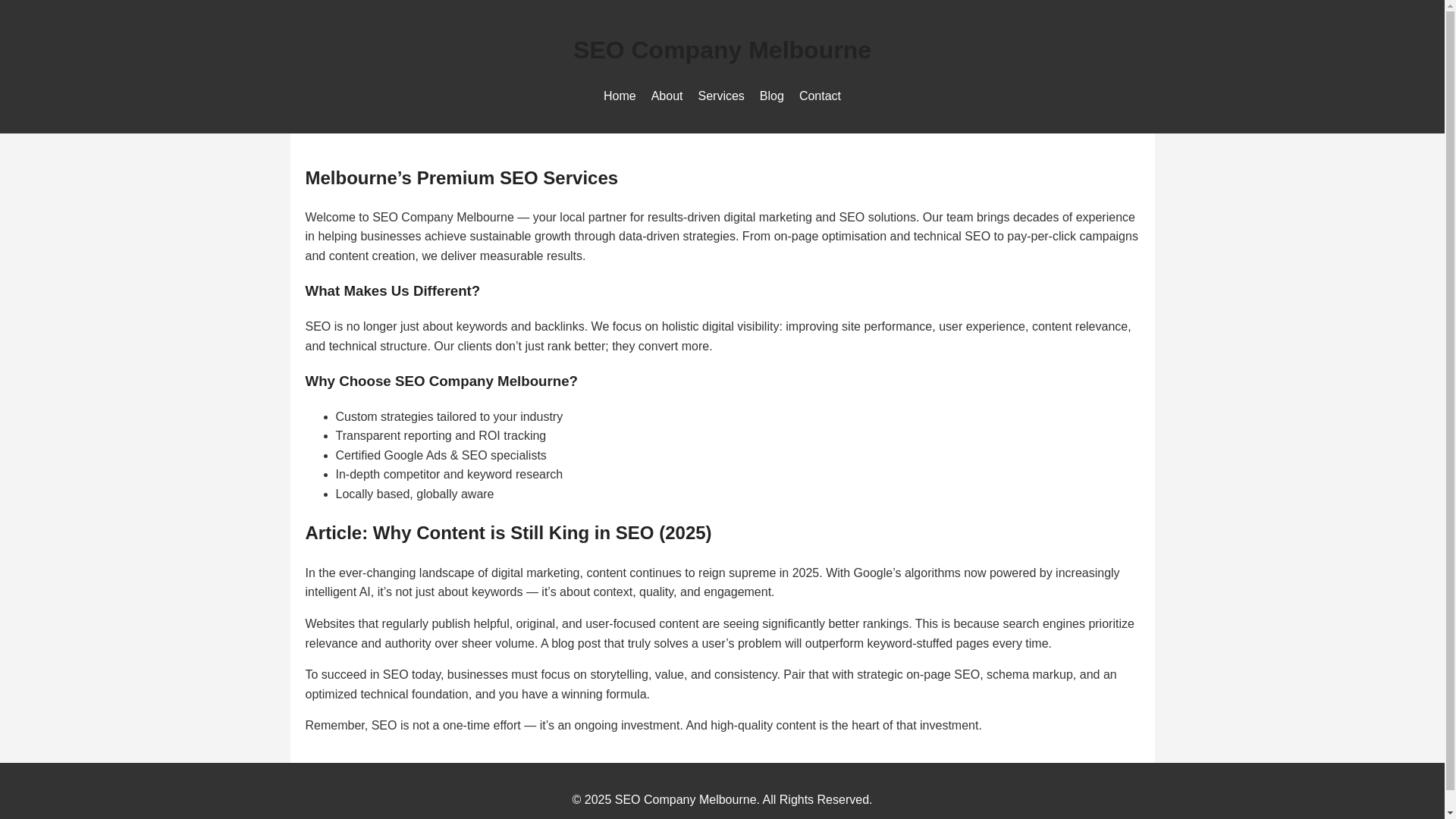 website screenshot of https://seocompany-8hn.pages.dev/