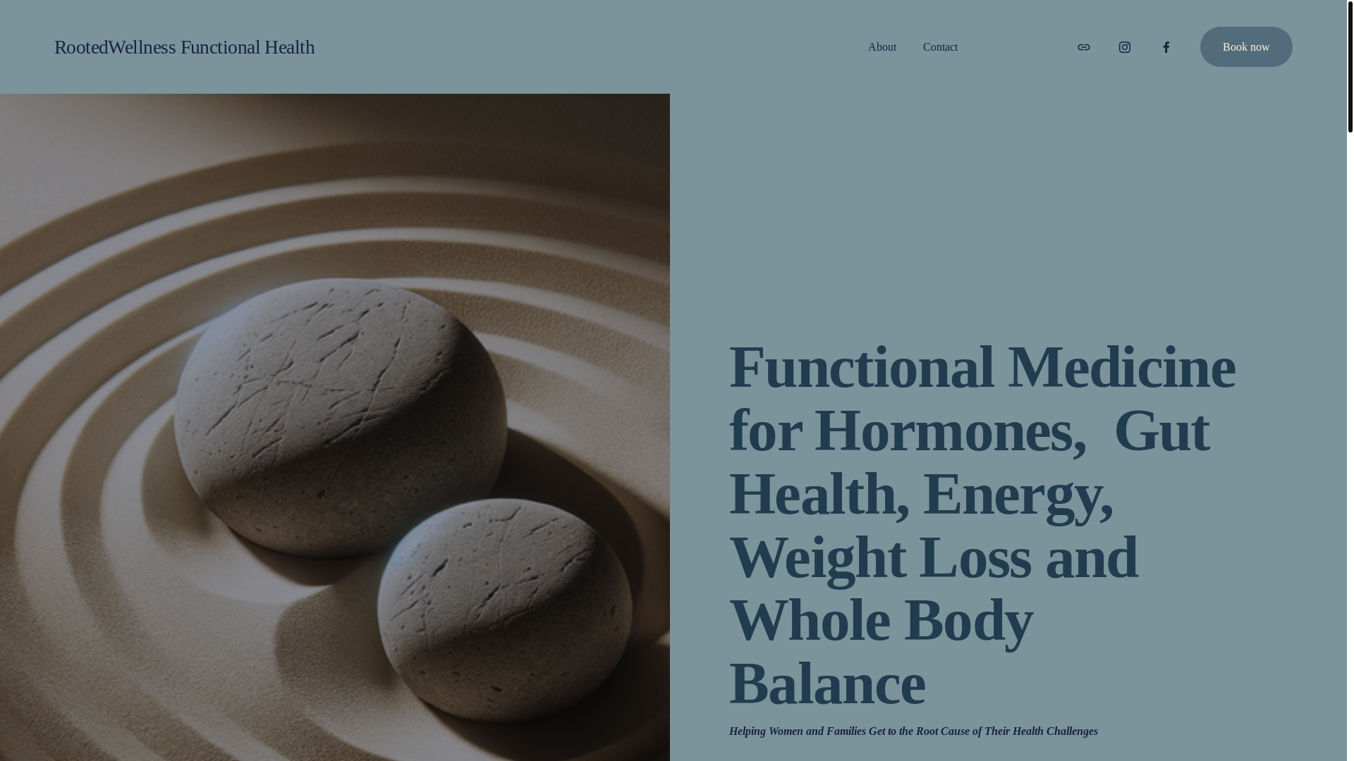 website screenshot of https://rootedwellnessfunctionalhealth.com/