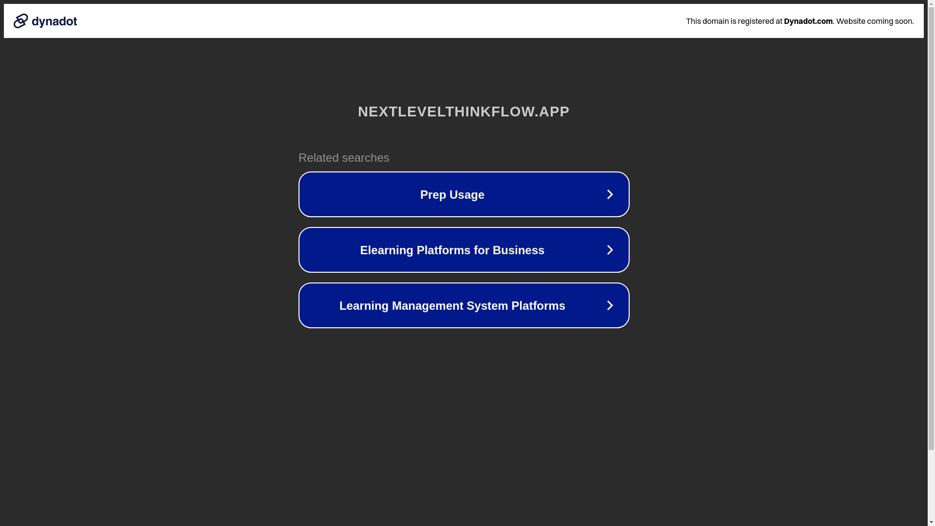 website screenshot of https://nextlevelthinkflow.app/