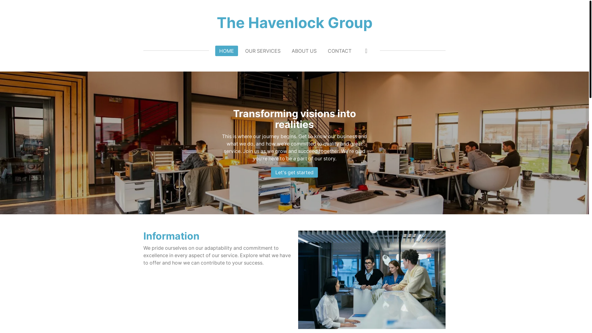 website screenshot of https://the-havenlock-group.com/