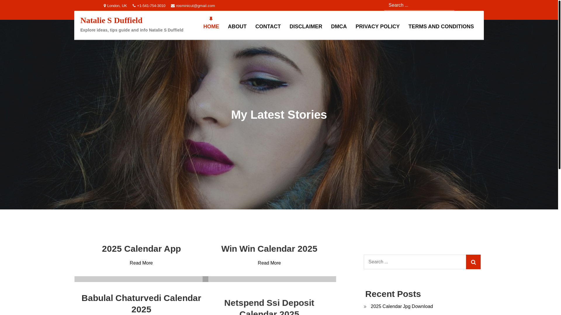 website screenshot of https://nataliesduffield.pages.dev/