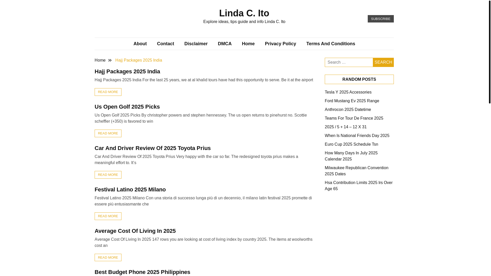 website screenshot of https://lindacito.pages.dev/