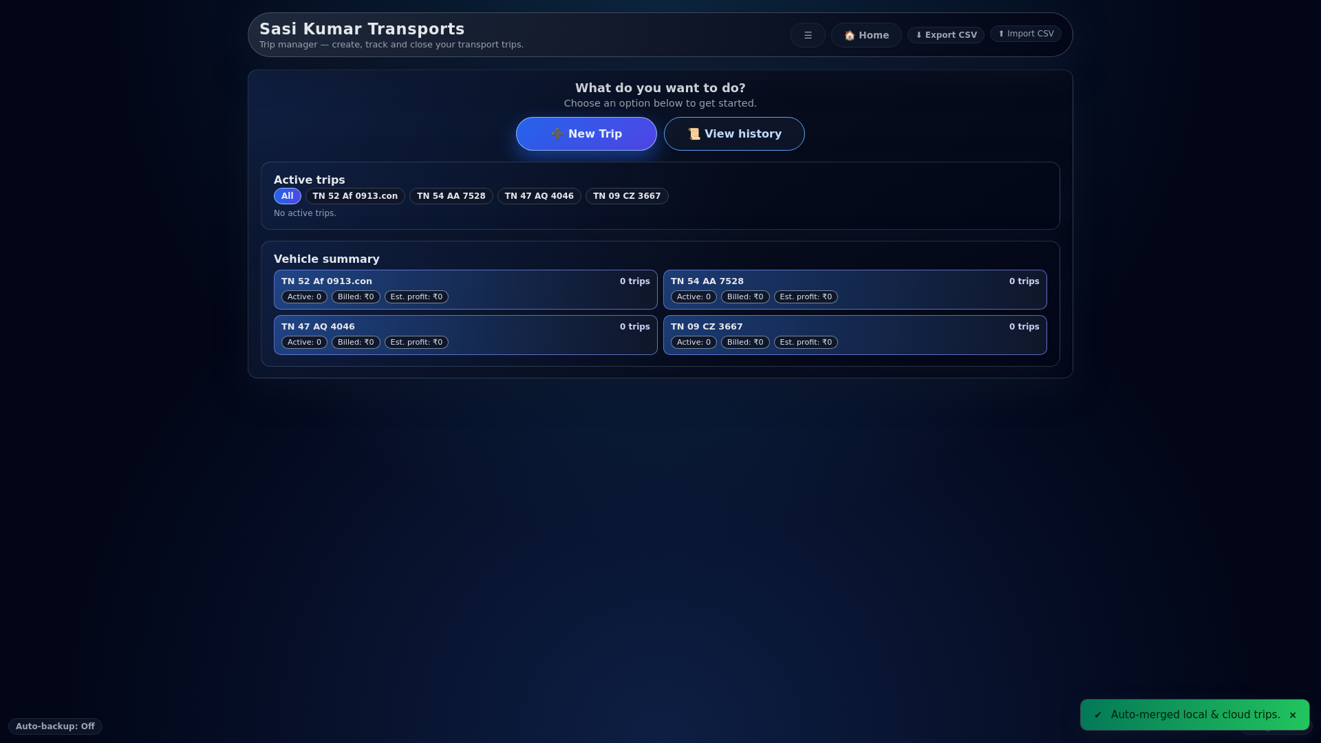 website screenshot of https://adhavantransports.com/