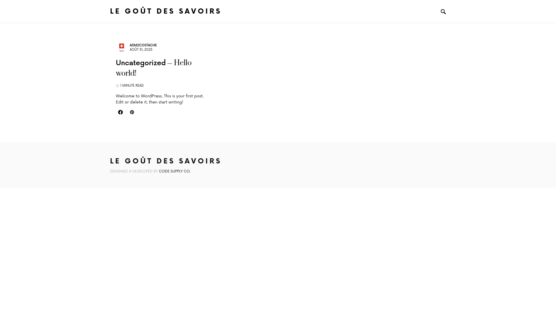 website screenshot of https://legoutdessavoirs.ch/