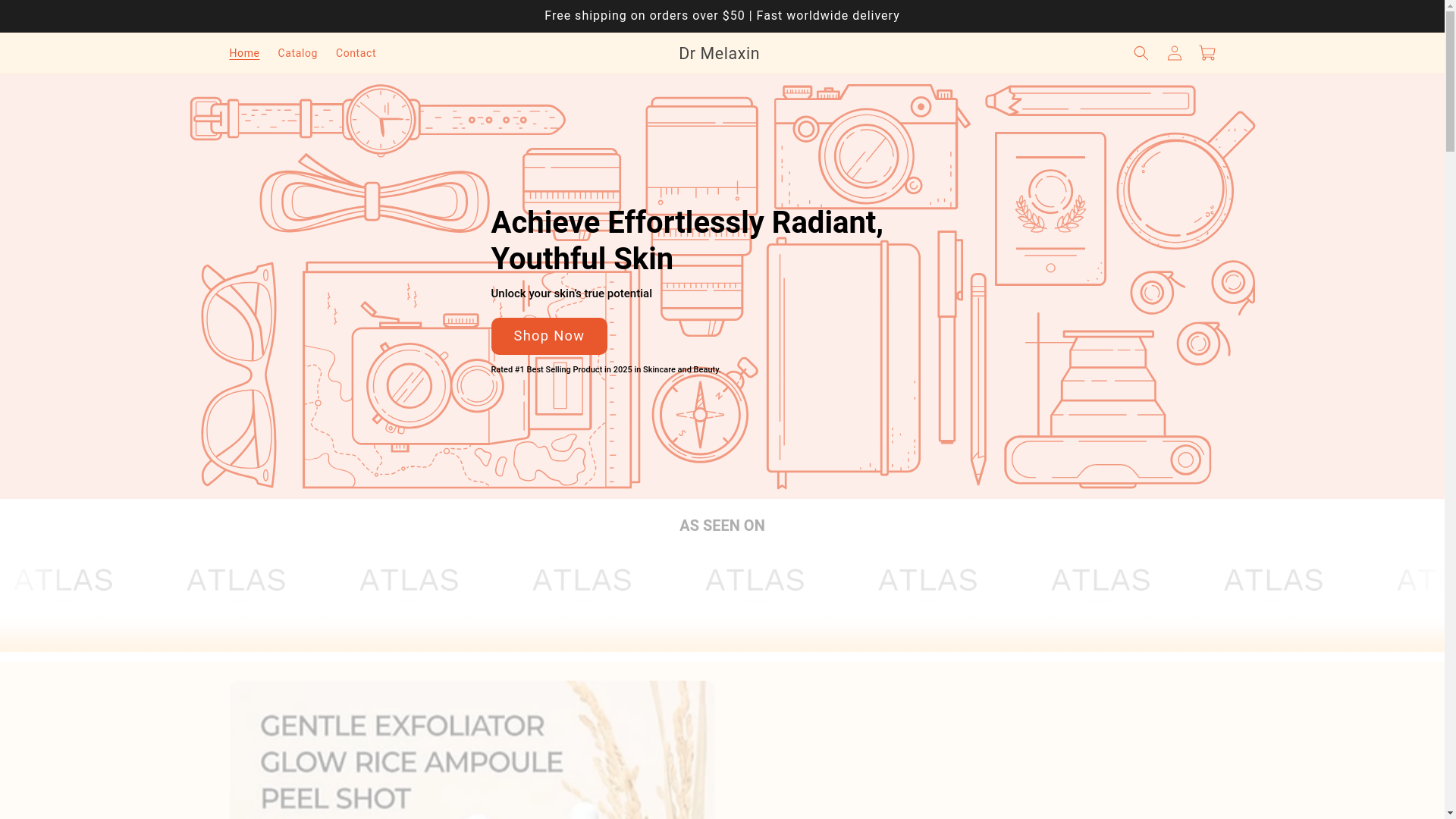 website screenshot of https://mdmelaxin.com/