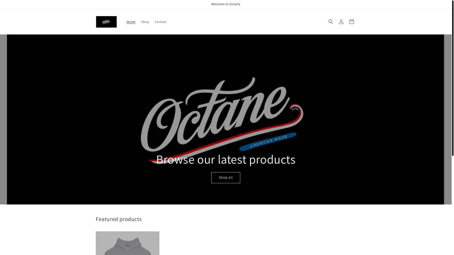 website screenshot of https://octanebrandofficial.com/