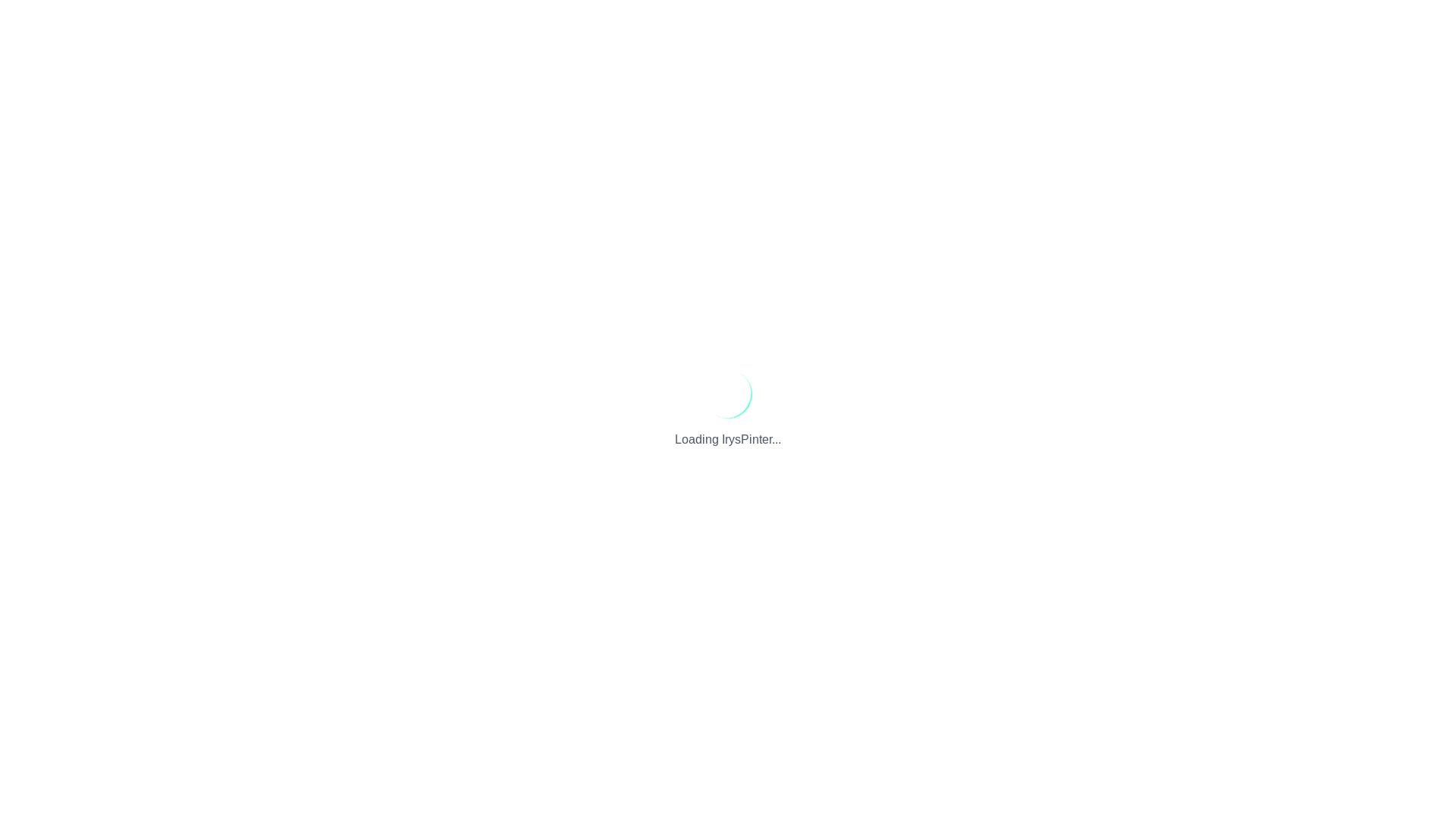 website screenshot of https://iryspinter.xyz/