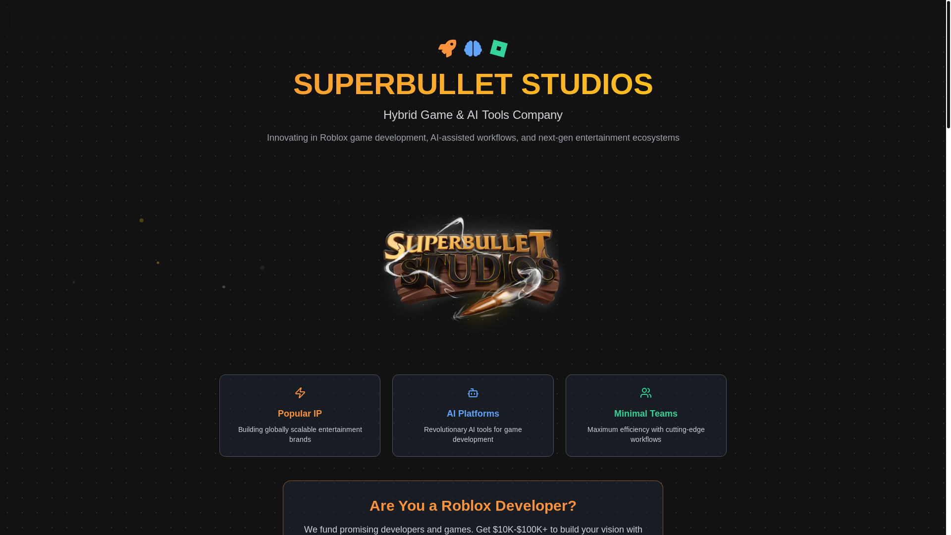 website screenshot of https://superbullet-website.pages.dev/