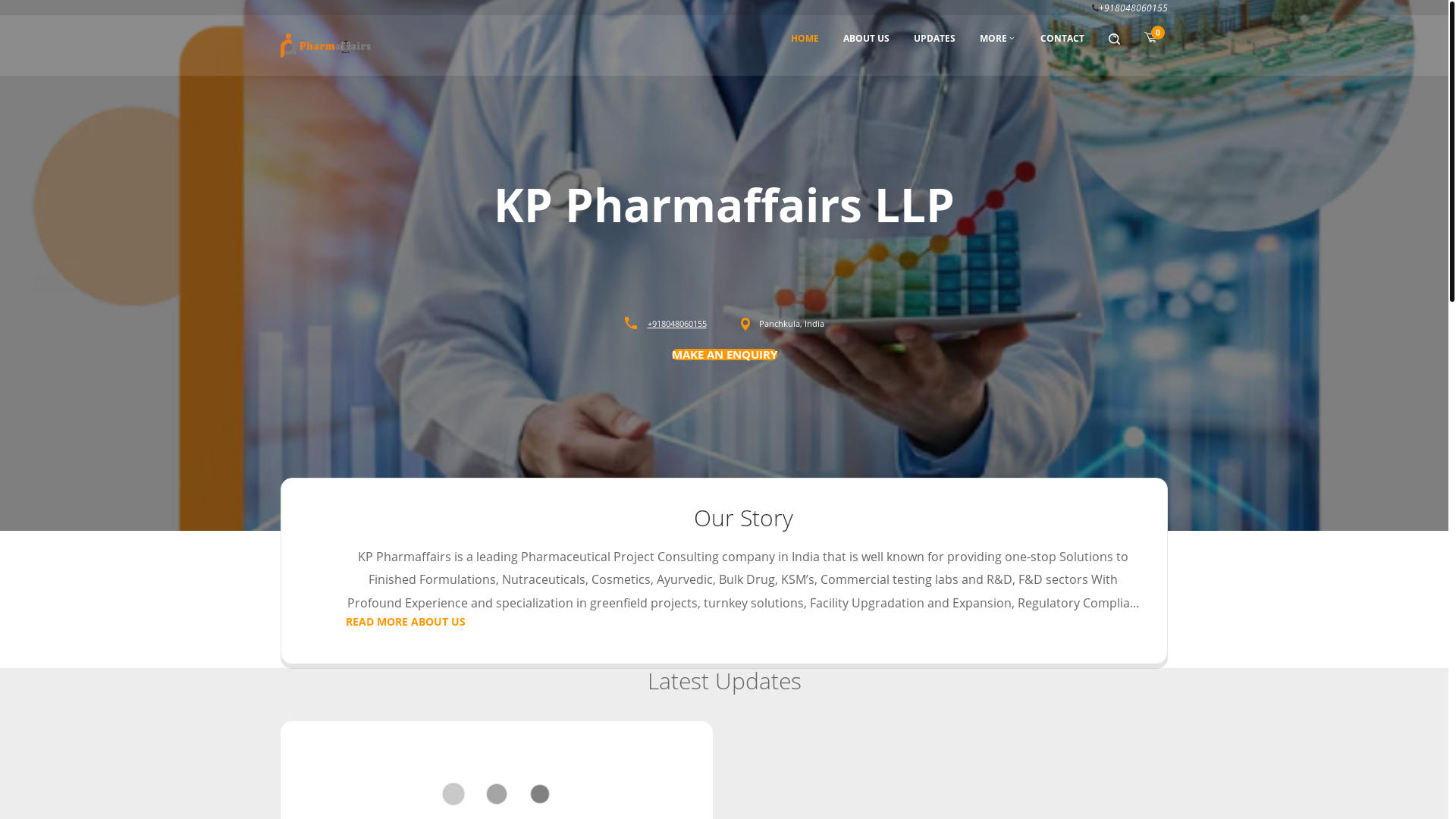 website screenshot of https://pharmaffairs.co.in/