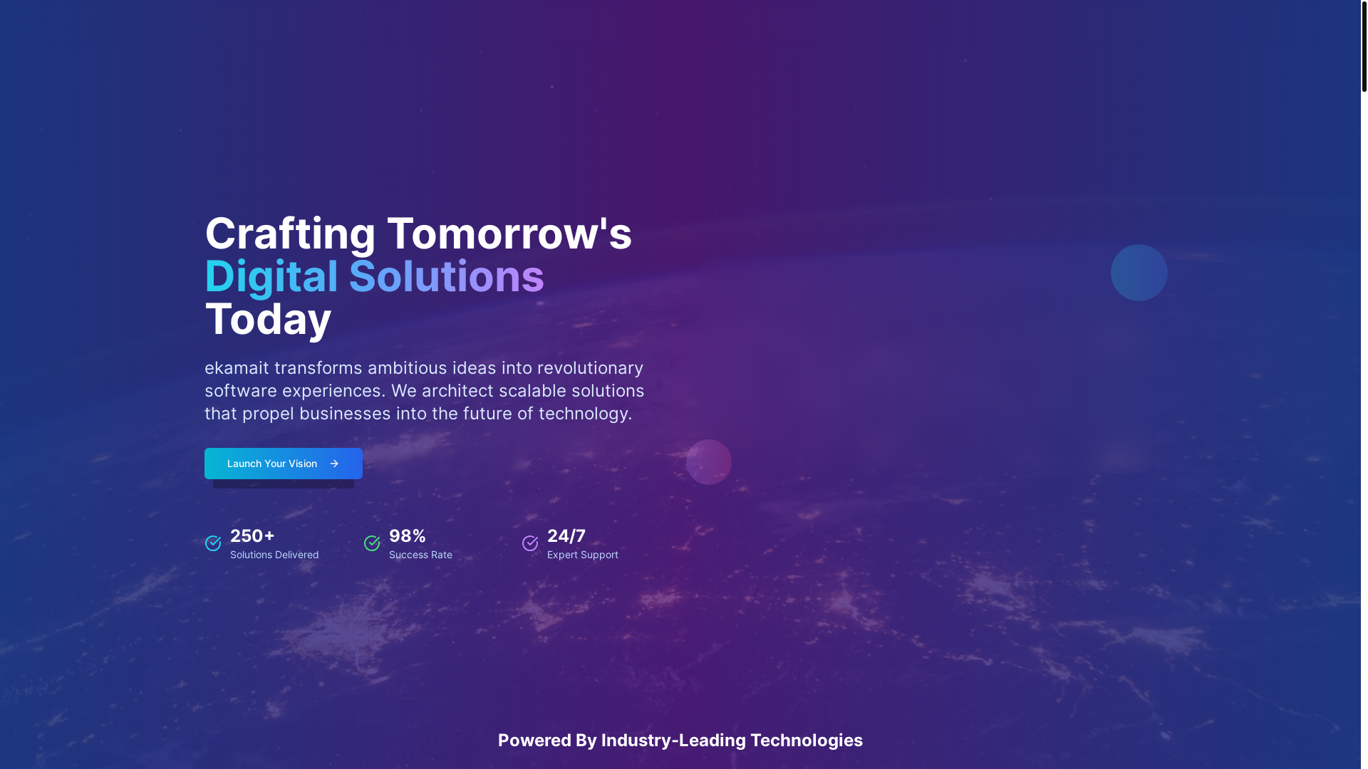 website screenshot of https://ekamait.com/