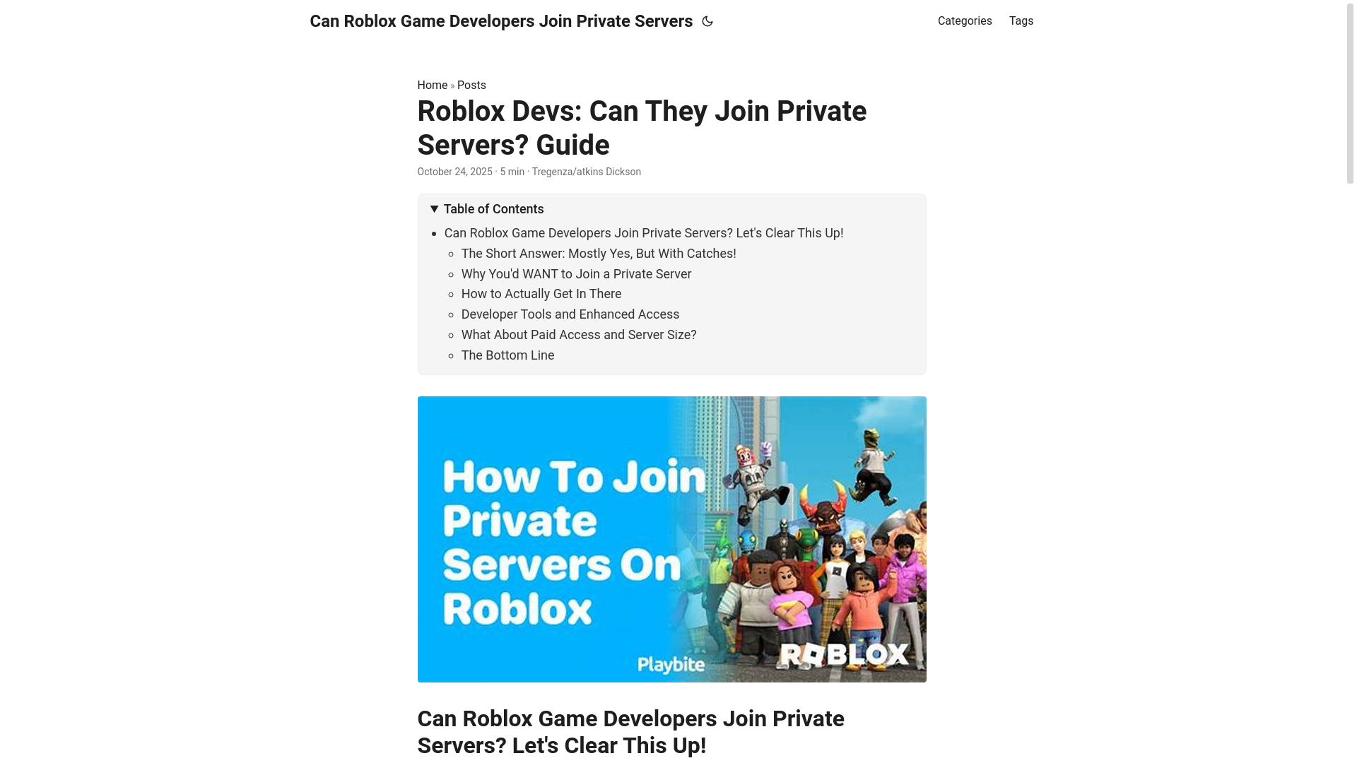 website screenshot of https://can-roblox-game-developers-join-private-servers.pages.dev/