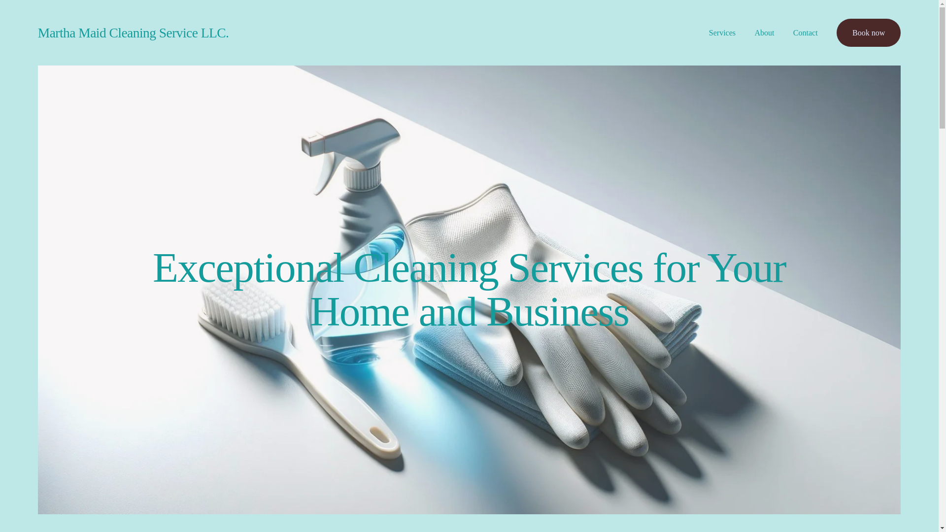website screenshot of https://marthamaidcleaningservicellc.org/