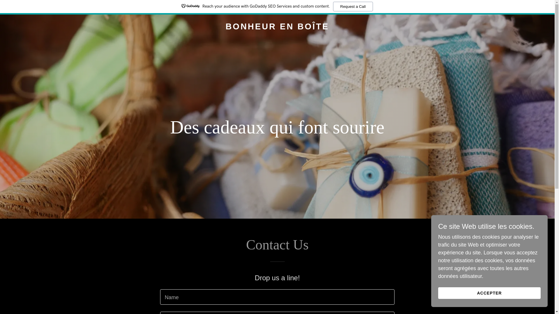 website screenshot of https://bonheurenboite.com/