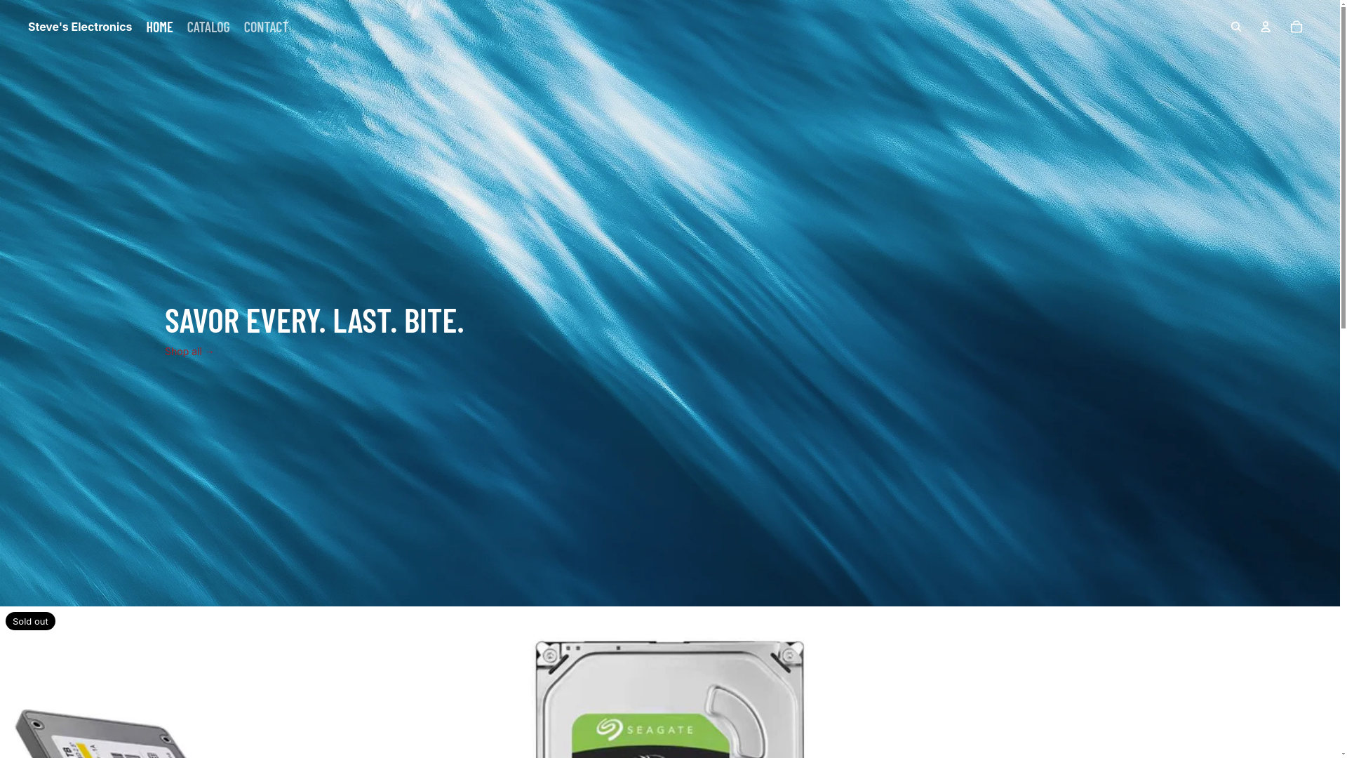 website screenshot of https://steveselectronics.xyz/