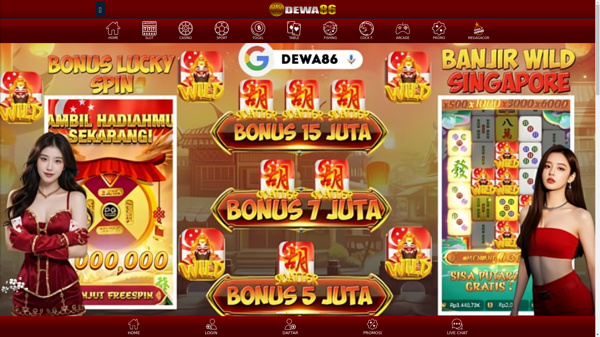 website screenshot of https://dewata.skin/