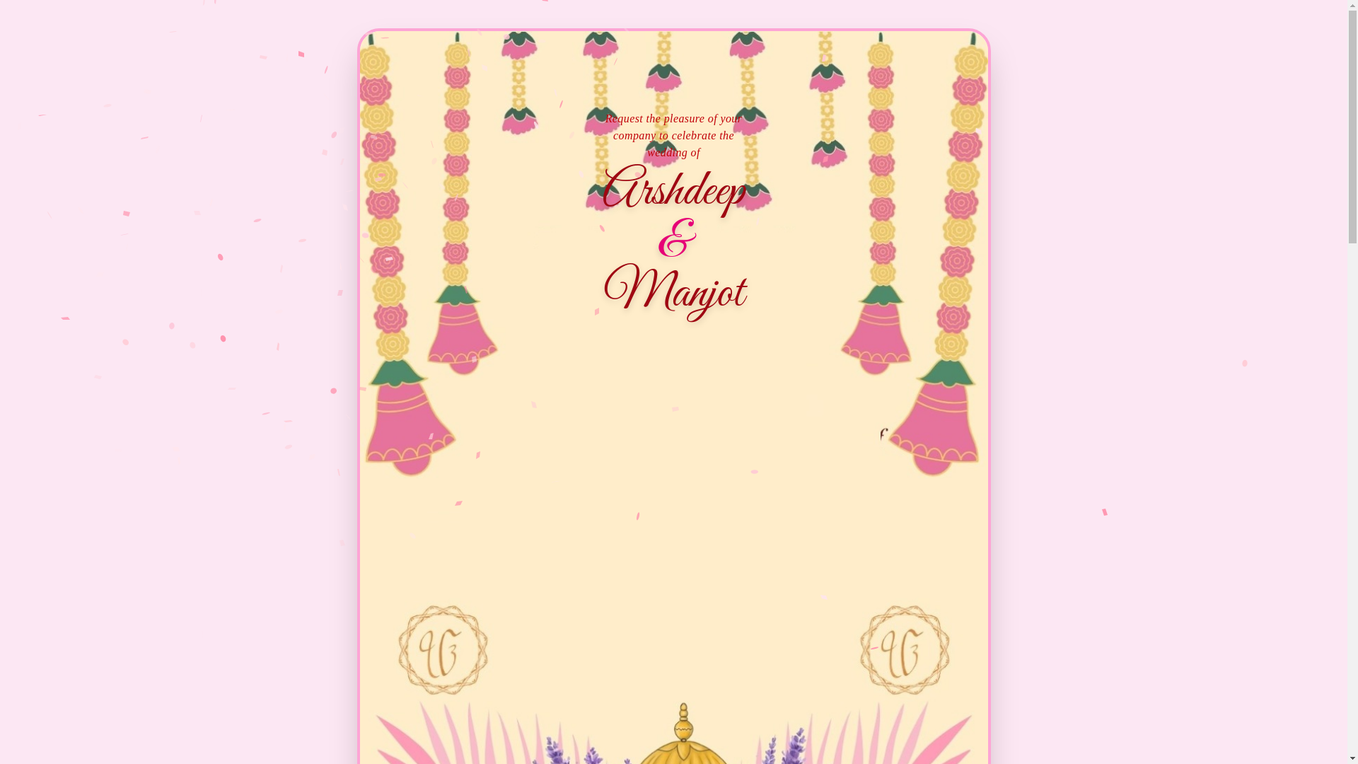 website screenshot of https://arshdeepandmanjot.com/