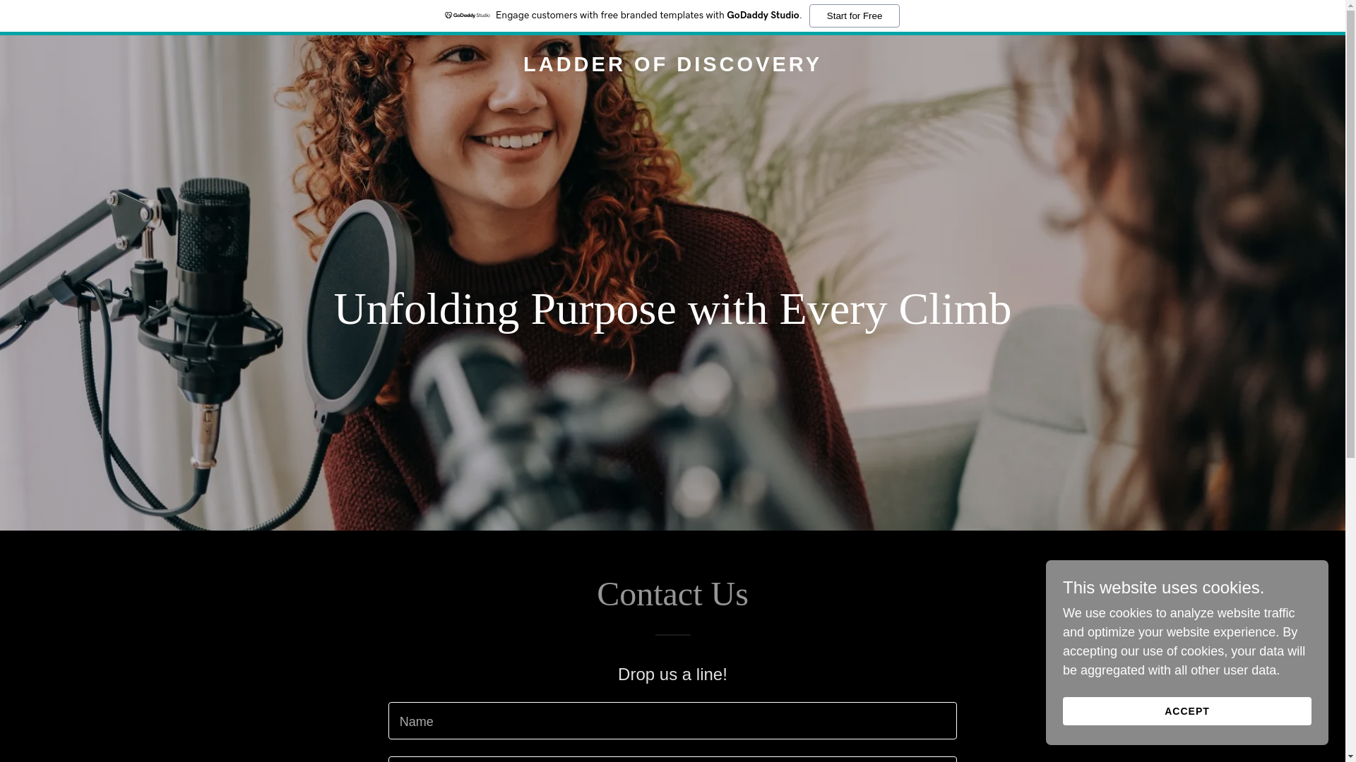 website screenshot of https://ladderofdiscovery.com/