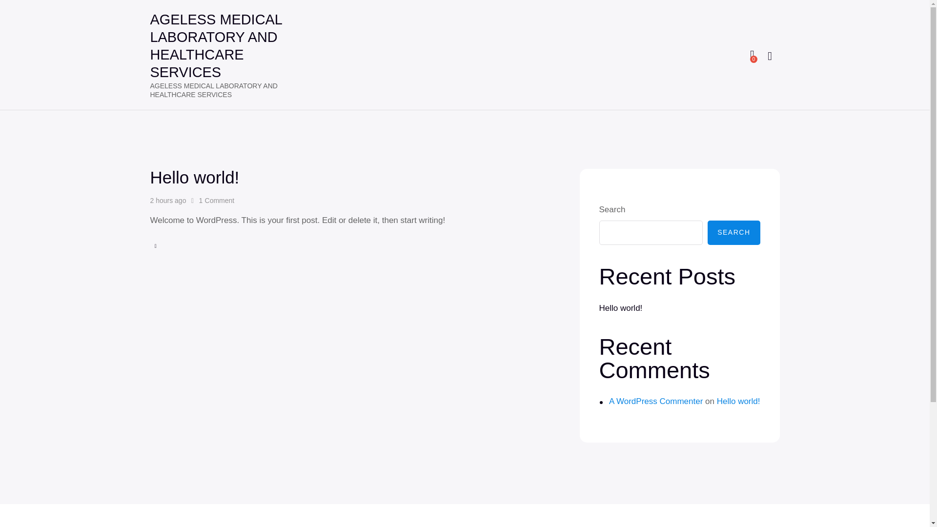 website screenshot of https://agelessmedlab.com.ng/