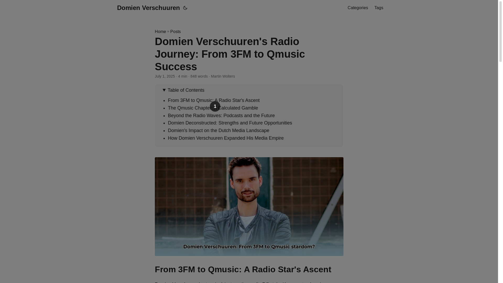 website screenshot of https://domien-verschuuren.pages.dev/