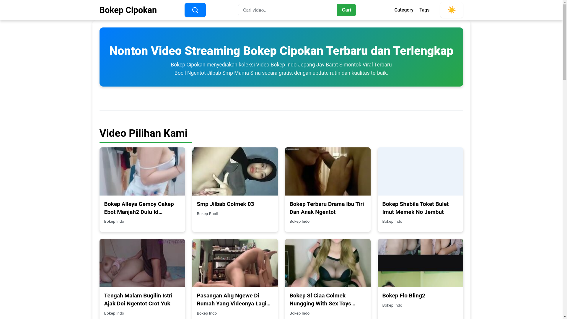 website screenshot of https://bokepcipokan.pages.dev/