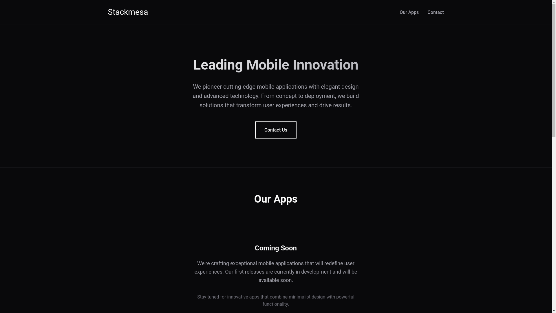 website screenshot of https://stackmesa.pages.dev/